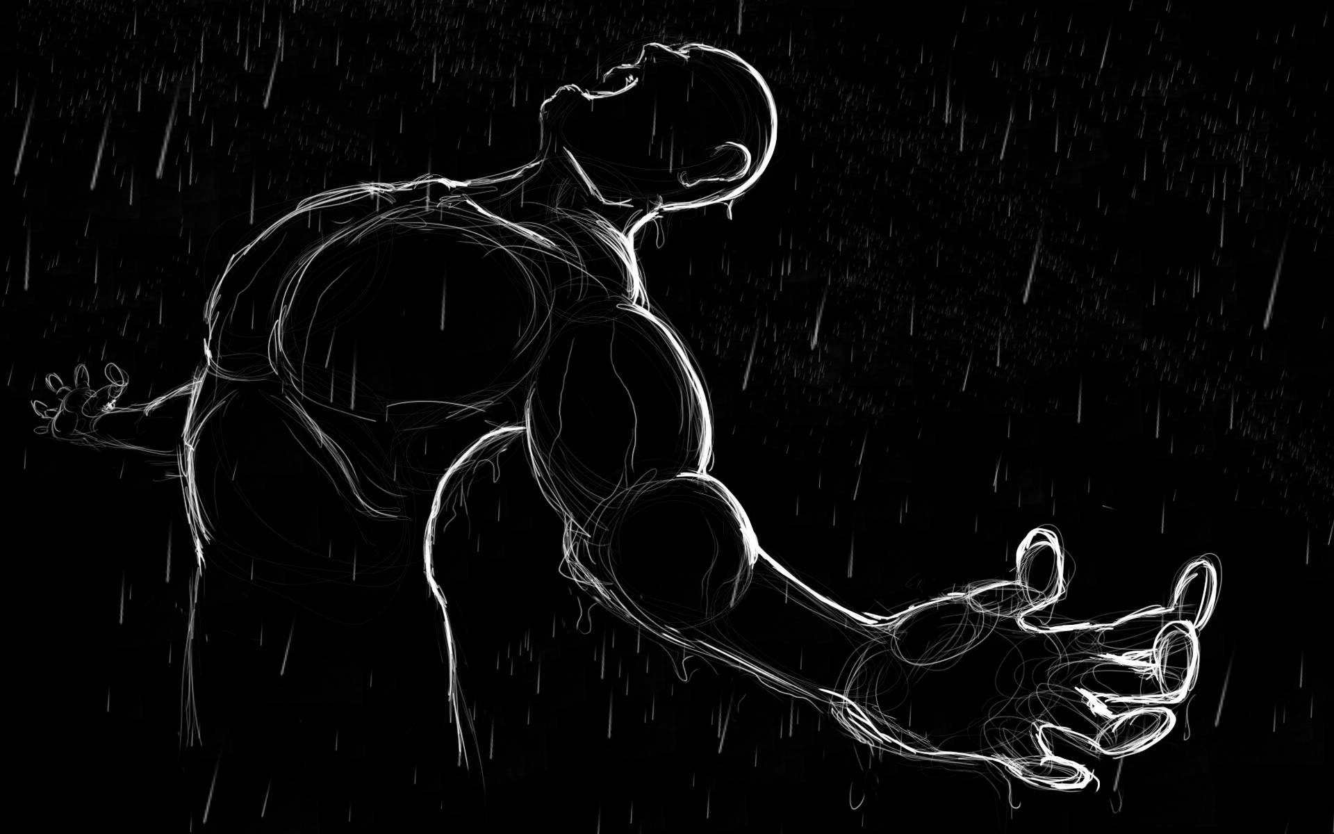 عمل فني مقلوب رائع بالأبيض والأسود خلفية