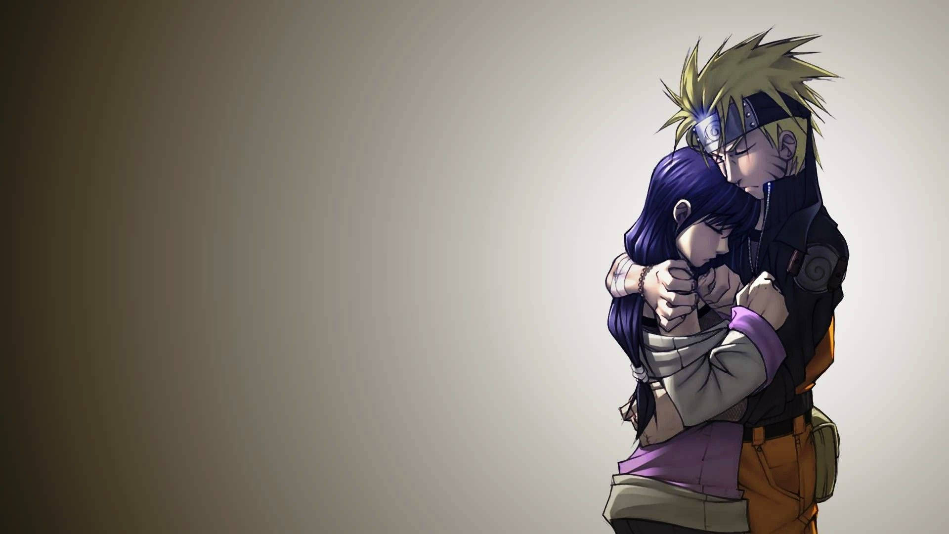 عناق زوجين انمي ناروتو خلفية