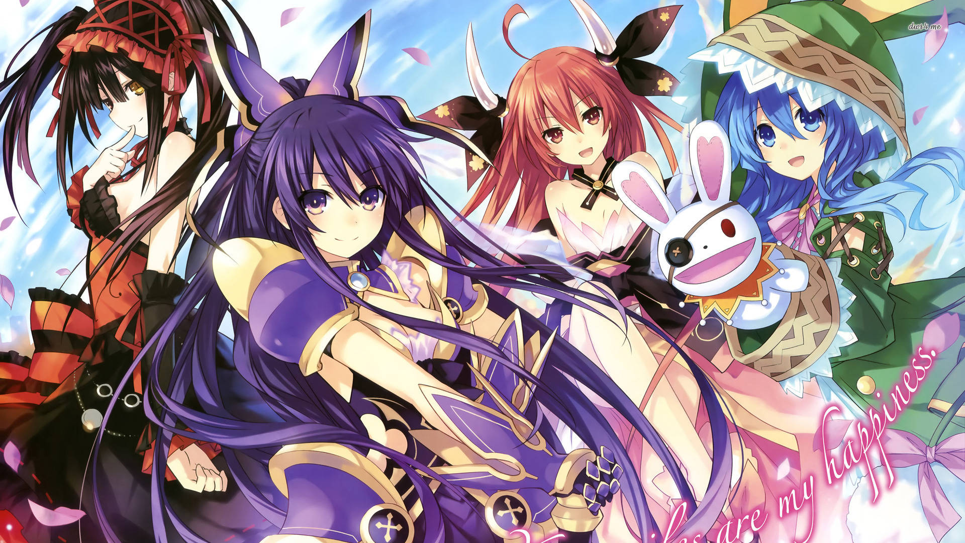 فتيات أنمي Date A Live خلفية