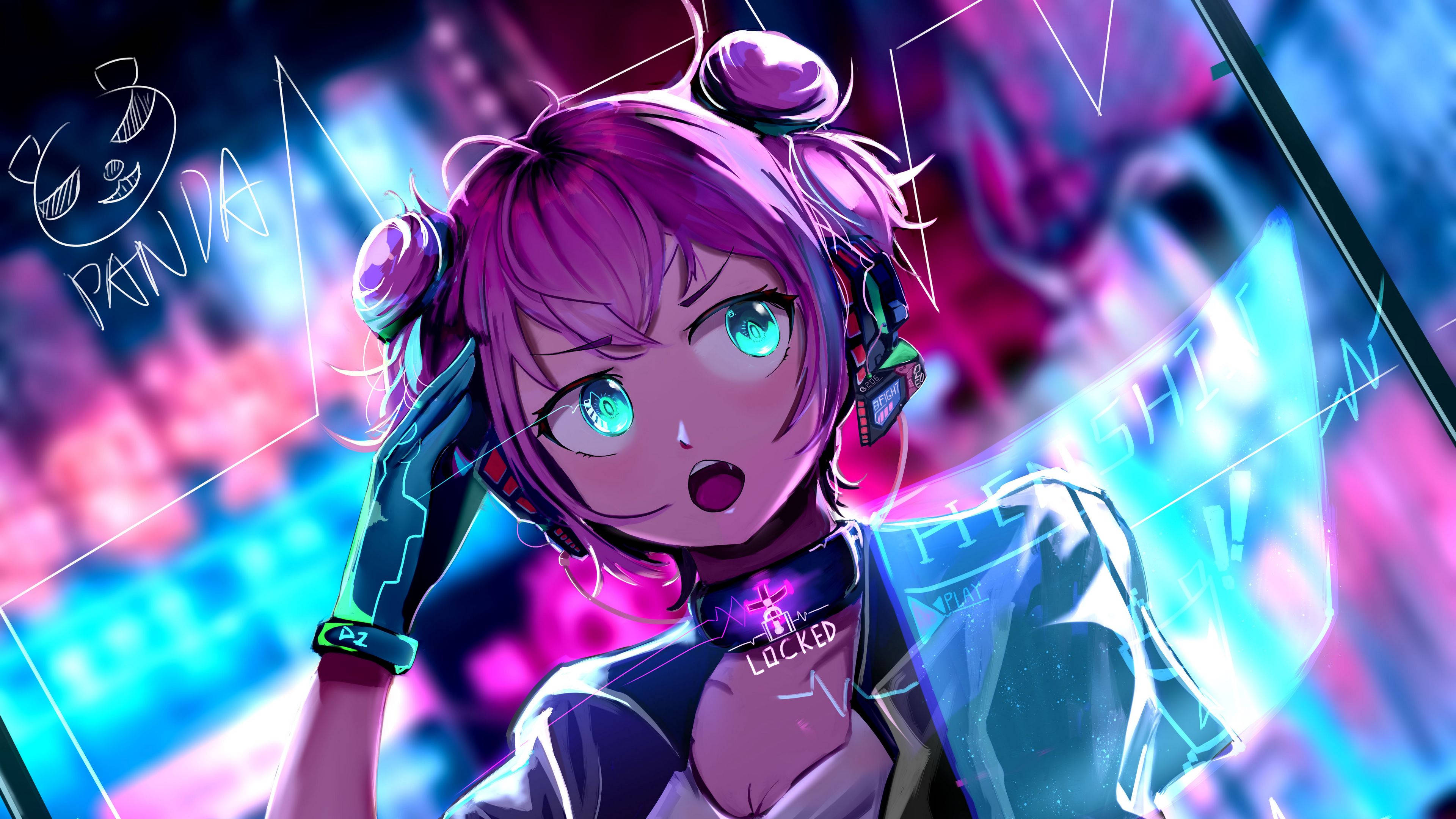 فن أنمي 4K لـ Sayori خلفية