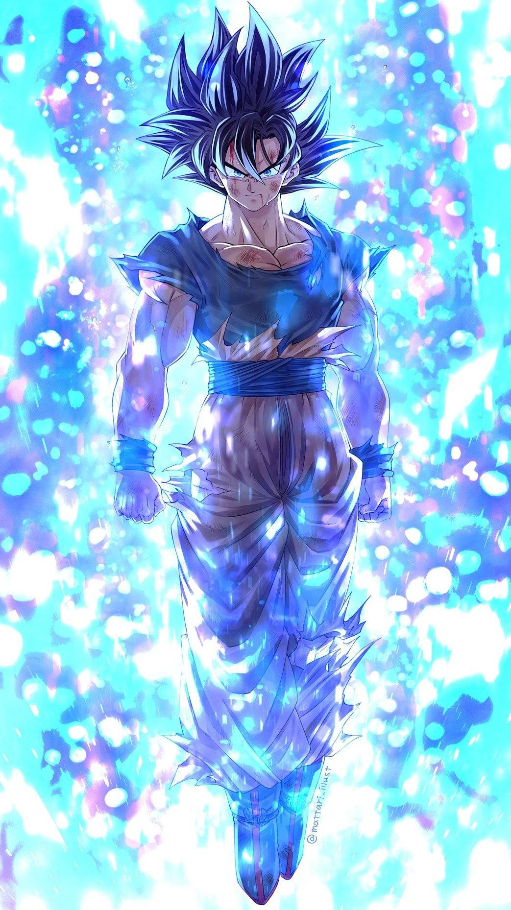 فن دراغون بول زد الأزرق الرائع خلفية
