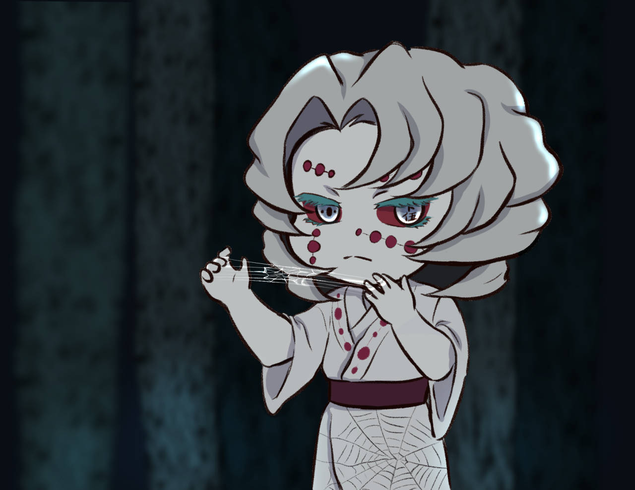 فن روي الصغير من Demon Slayer خلفية