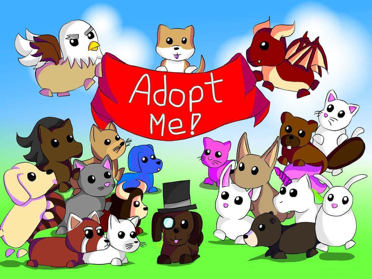 فن معجب ساحر لخلفية لعبة Adopt Me خلفية
