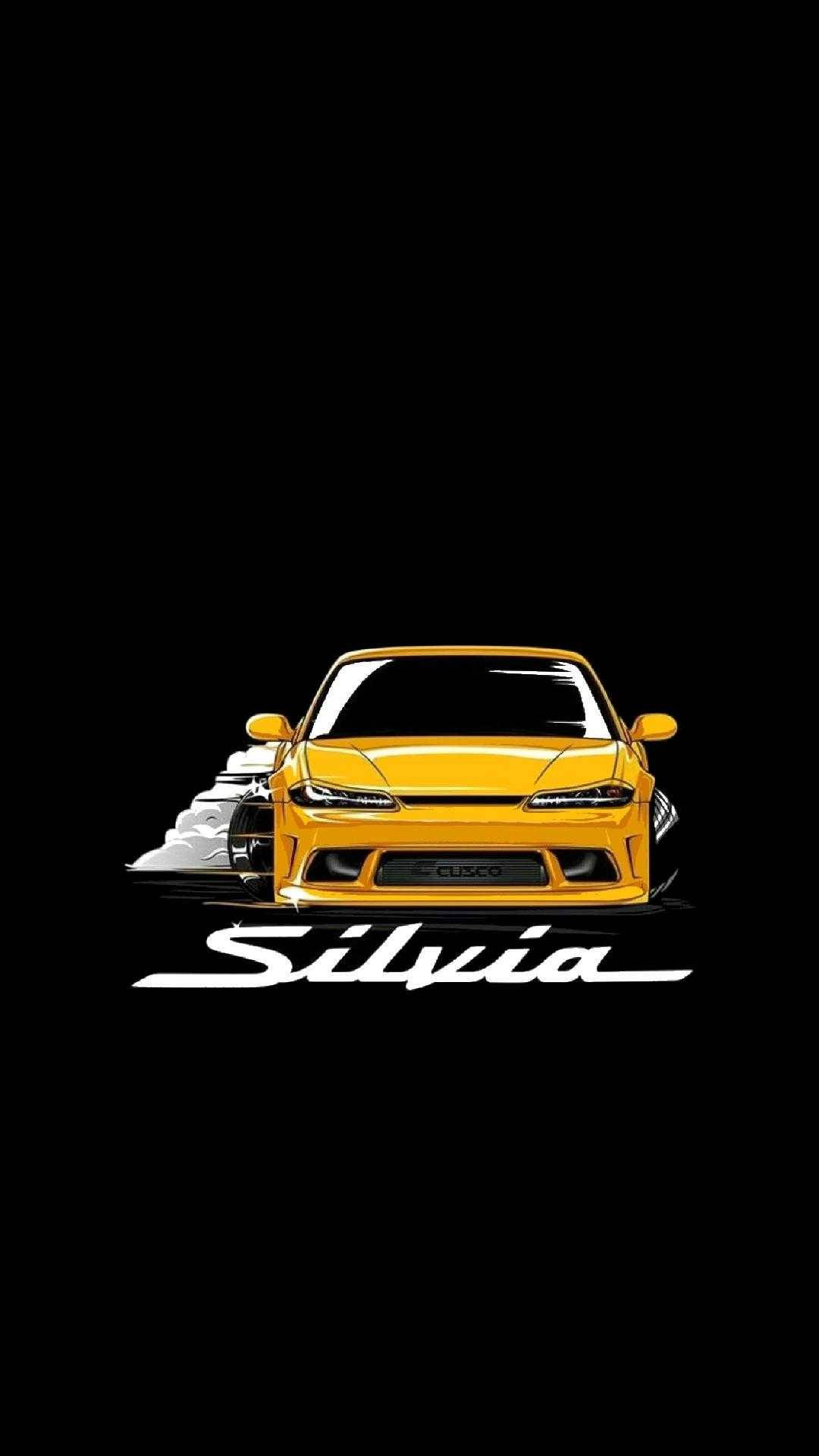 فن نيسان سيلفيا بتصميم JDM الجمالي خلفية