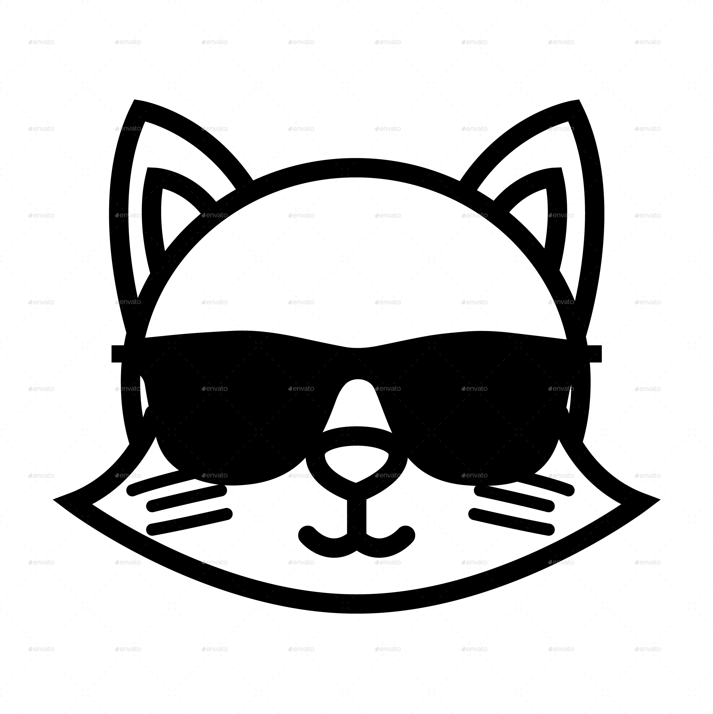قط رائع متخفي بتصميم فيكتوري خلفية