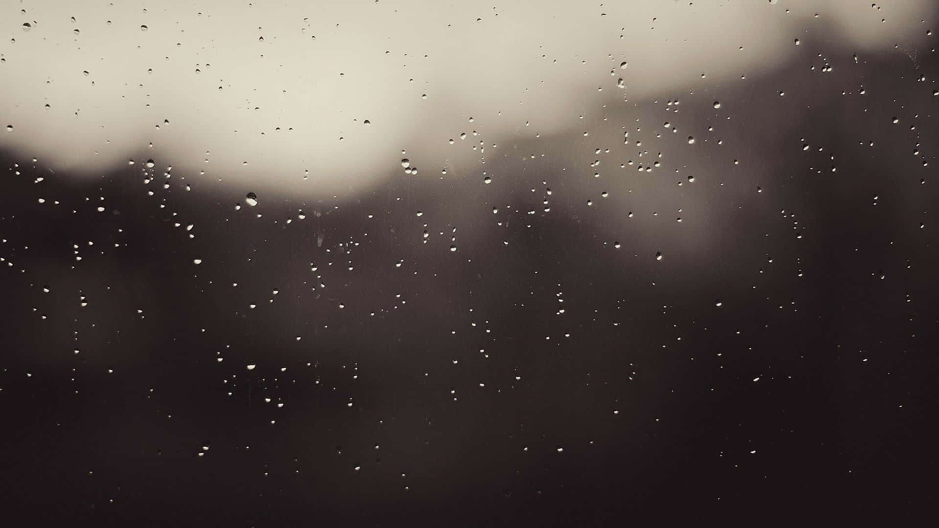 قطرات مطر ناعمة جمالية للكمبيوتر خلفية