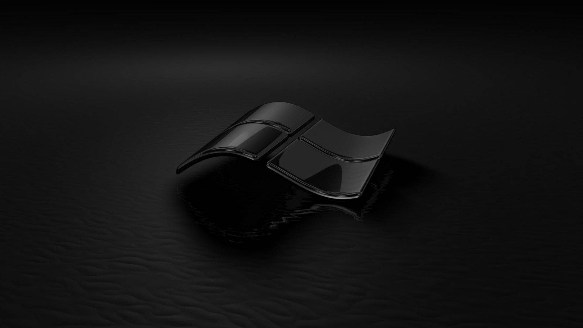 قفل شاشة أسود أنيق ثلاثي الأبعاد خلفية
