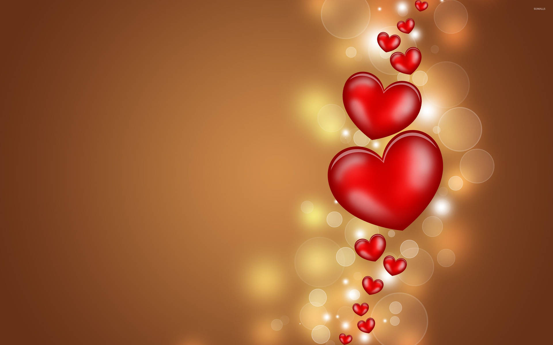 خلفية قلوب عائمة 2880x1800 - خلفية عطلة