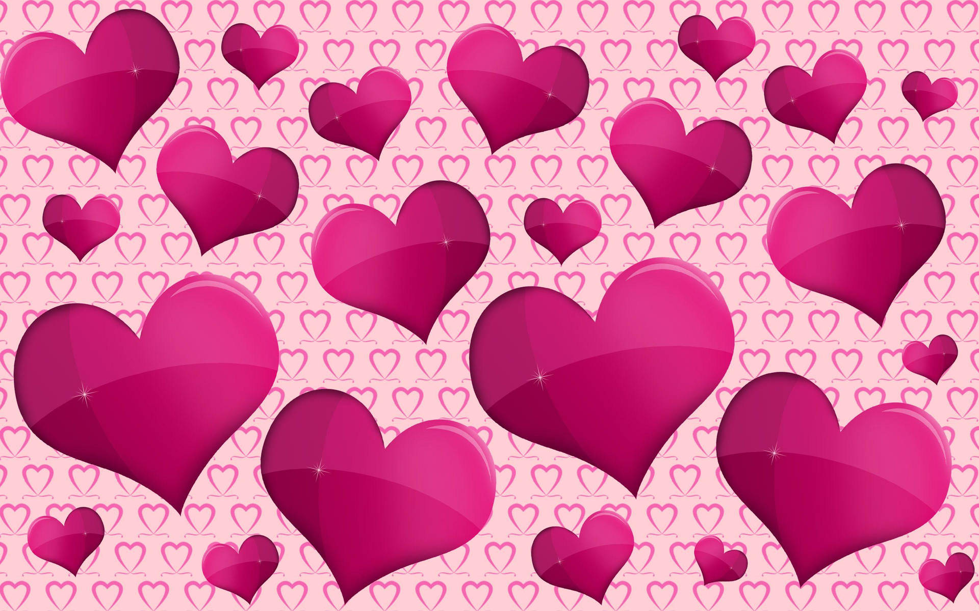 خلفية قلوب 2880x1800