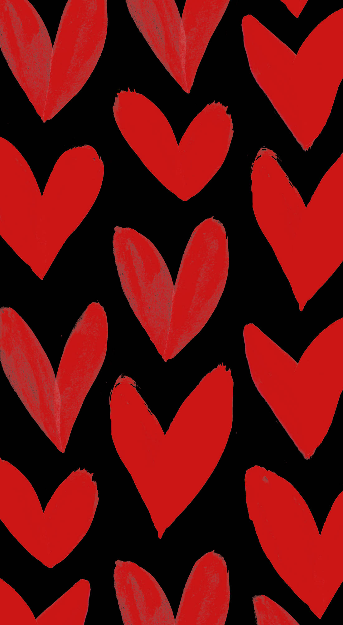 قلوب مرسومة يدويًا بشكل جمالي خلفية