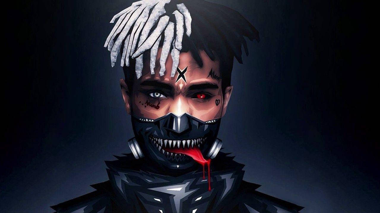 قناع طوكيو غول الأنمي Xxxtentacion خلفية