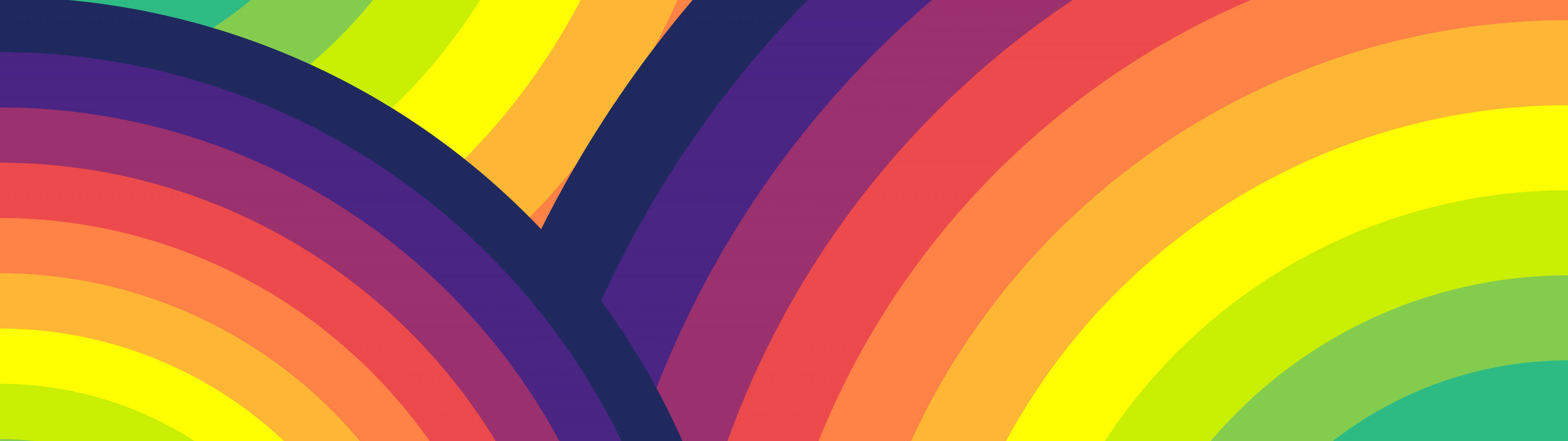 قوس قزح 3840x1080 4K خلفية