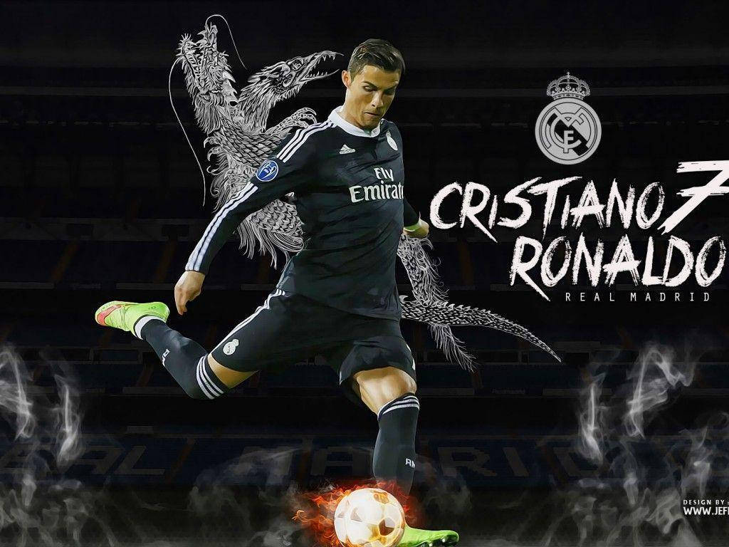 خلفية كريستيانو رونالدو شعار ريال مدريد
