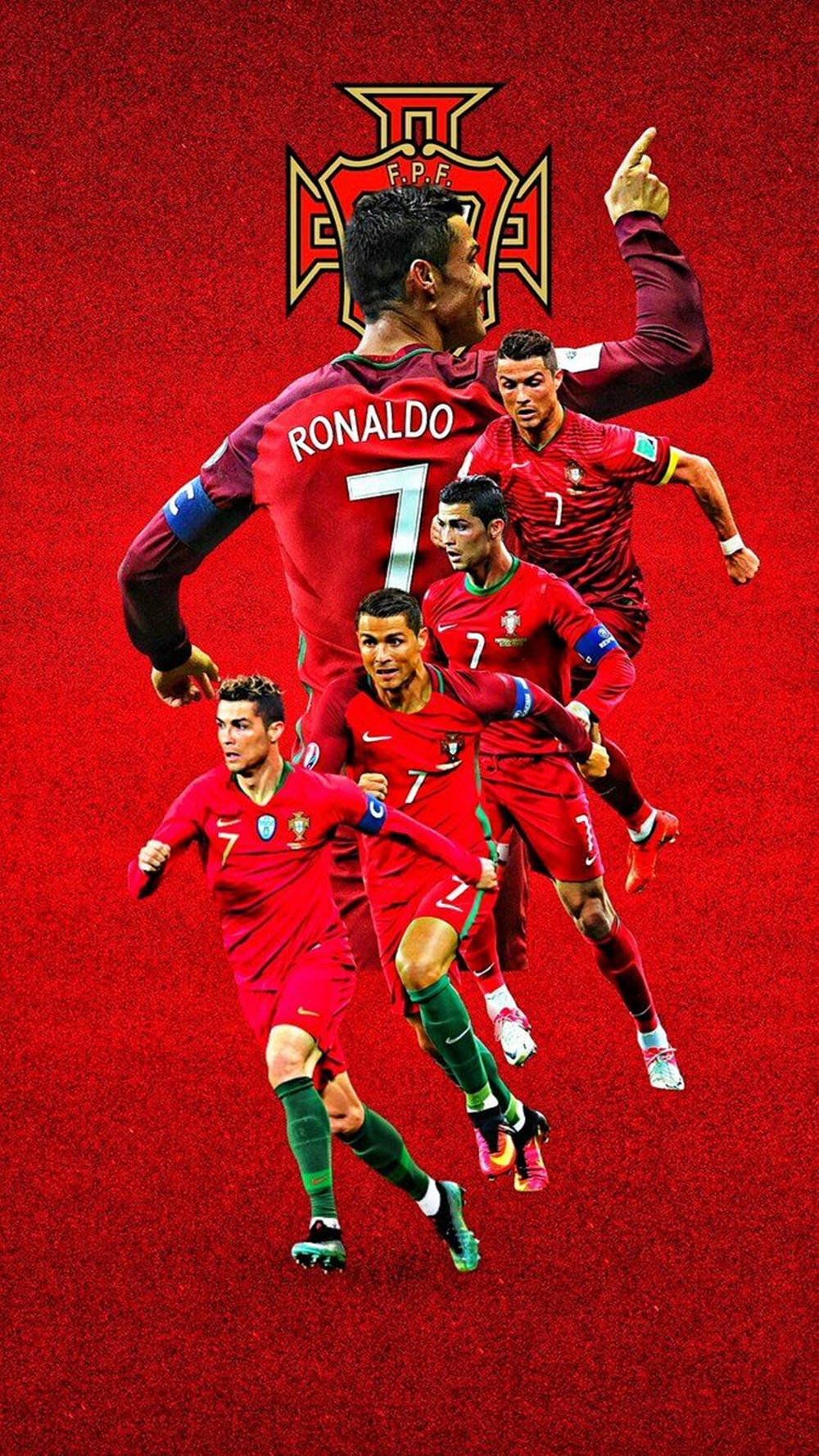 كريستيانو رونالدو وقفة لاعب رائعة فن جرافيك