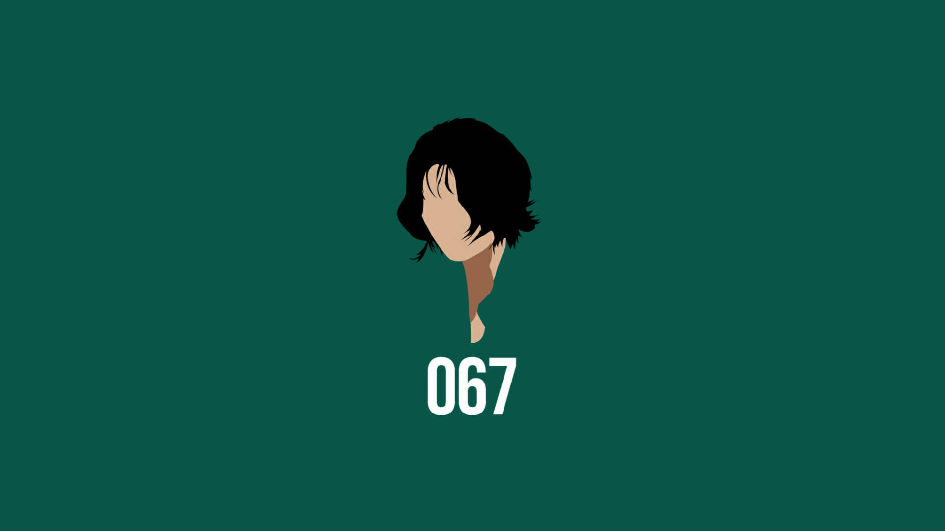 لاعب 067 لعبة الحبار خلفية