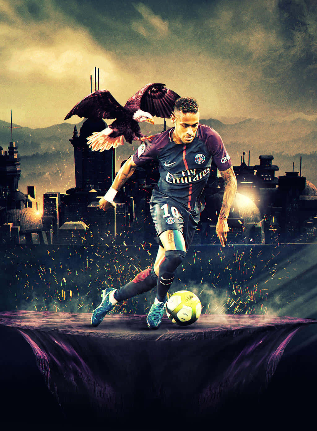 لاعب كرة قدم يركل الكرة خلفية