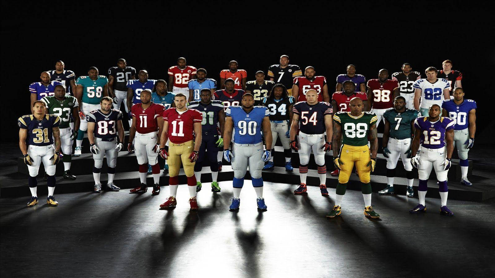 لاعبو كرة القدم الأمريكية NFL خلفية