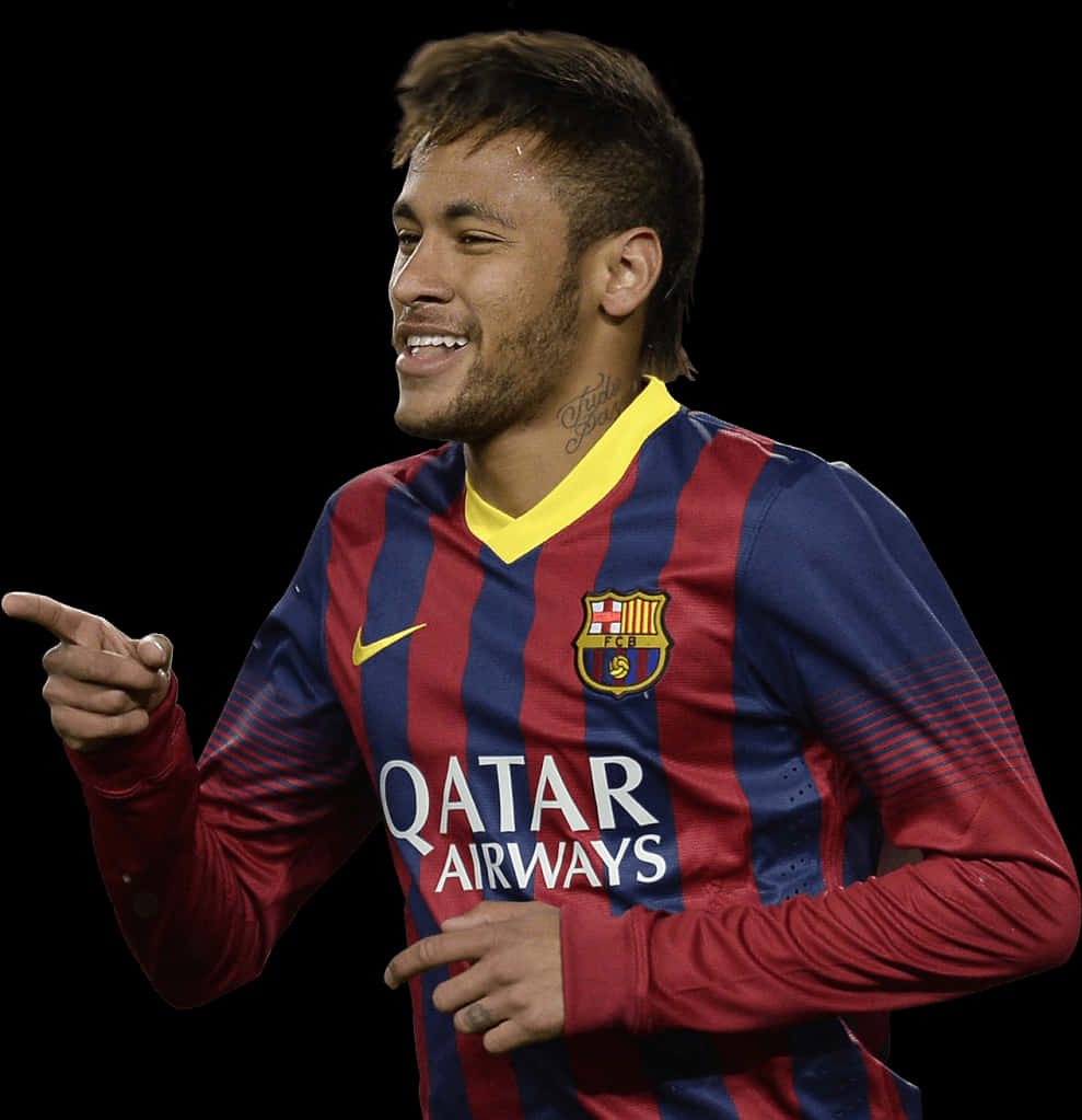 لحظة نيمار في مباراة برشلونة خلفية
