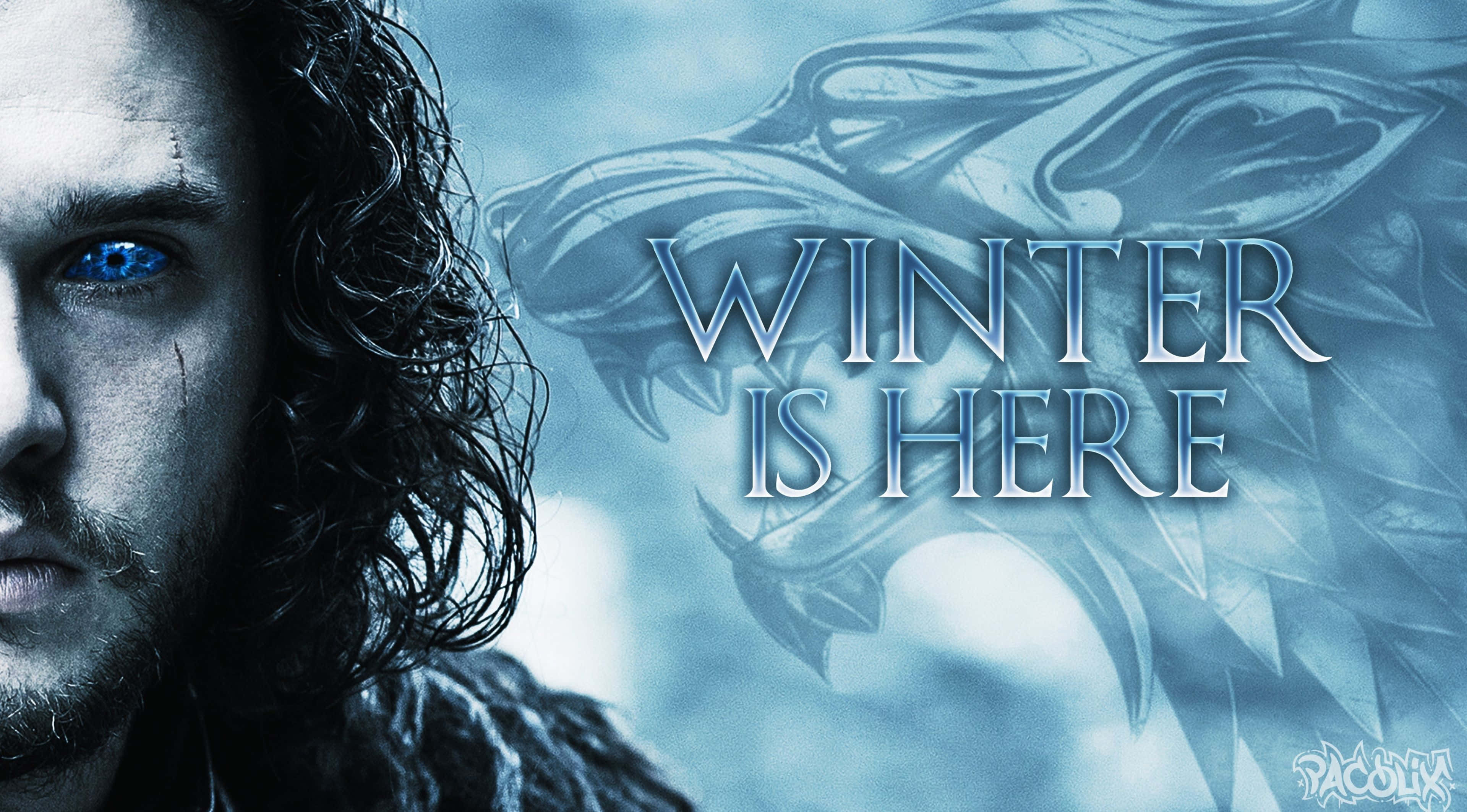 لقد حل الشتاء في Game of Thrones خلفية