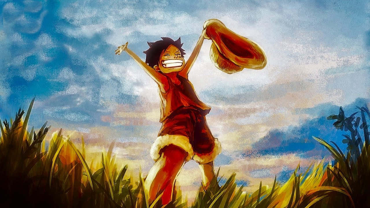 لوحة مائية لأنمي ون بيس خلفية