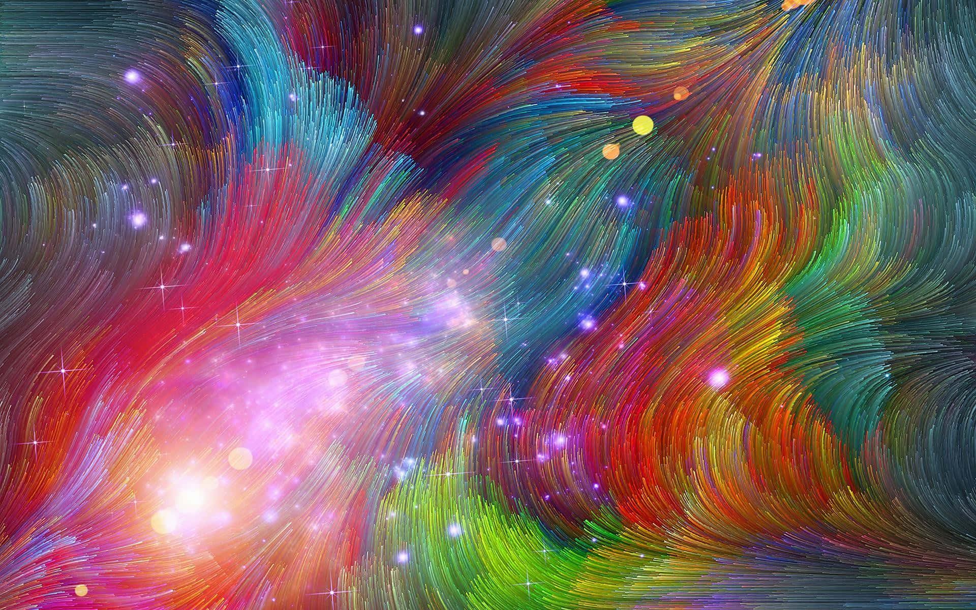 لوحة مجرة ملونة بأسلوب بوهو ماك خلفية
