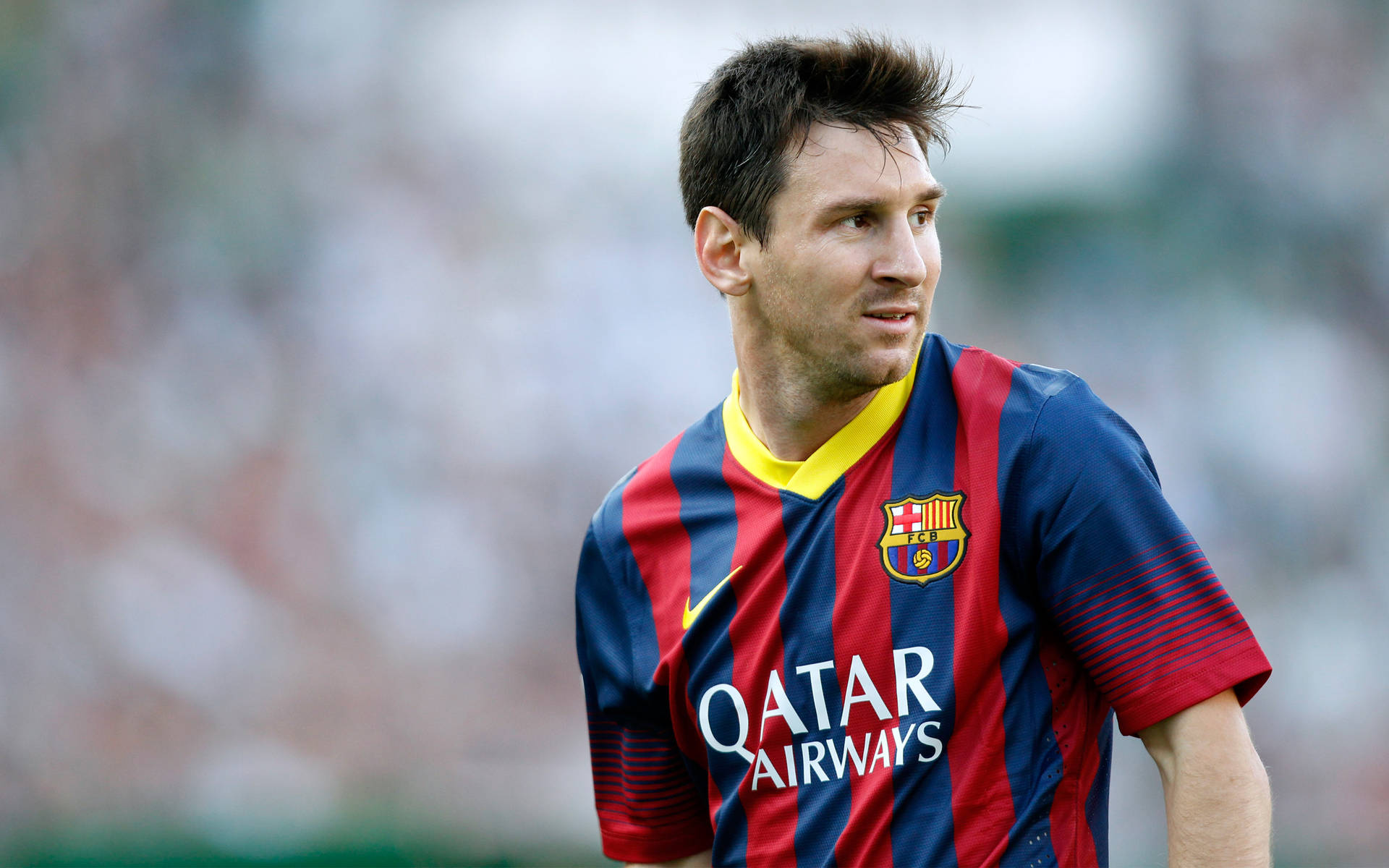 خلفية لمهاجم فريق برشلونة ليونيل ميسي