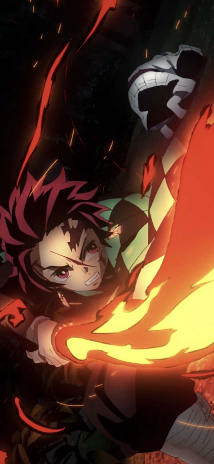 مانجا تنبض بالحياة مع Demon Slayer iPad خلفية