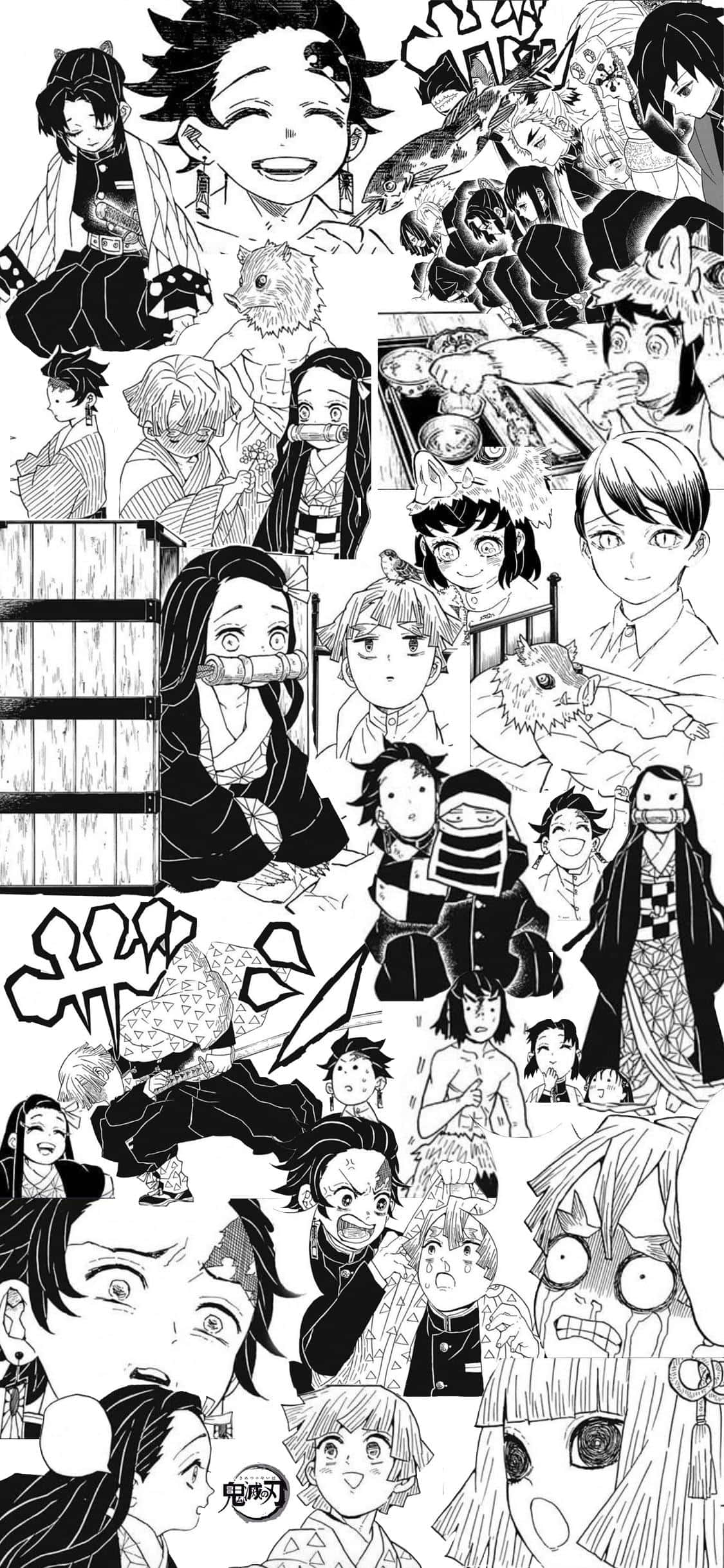 مانجا قاتل الشياطين رسم توضيحي جميل خلفية