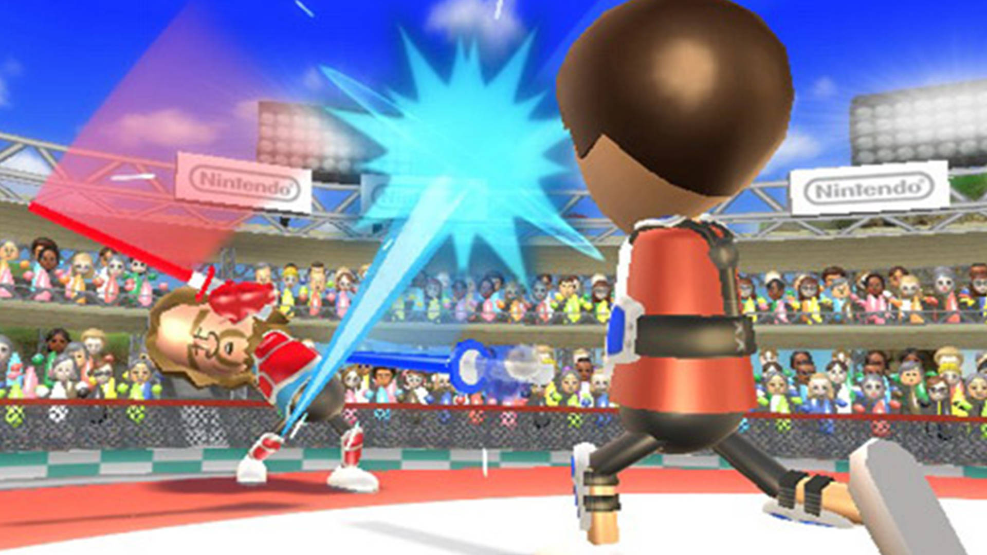 مبارزة سيوف حامية في Wii Sports Resort خلفية