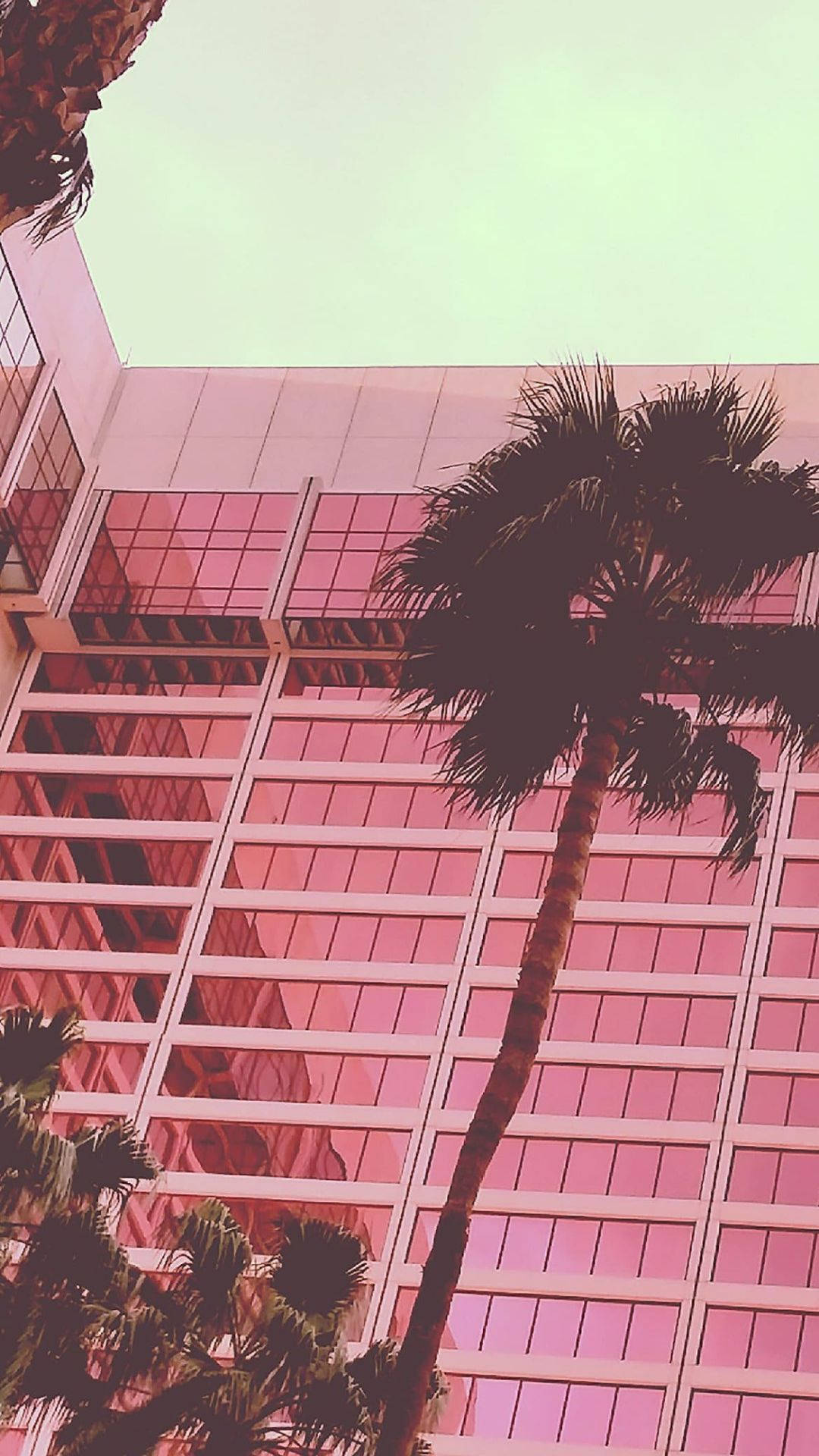مبنى وردي جمالي خلفية