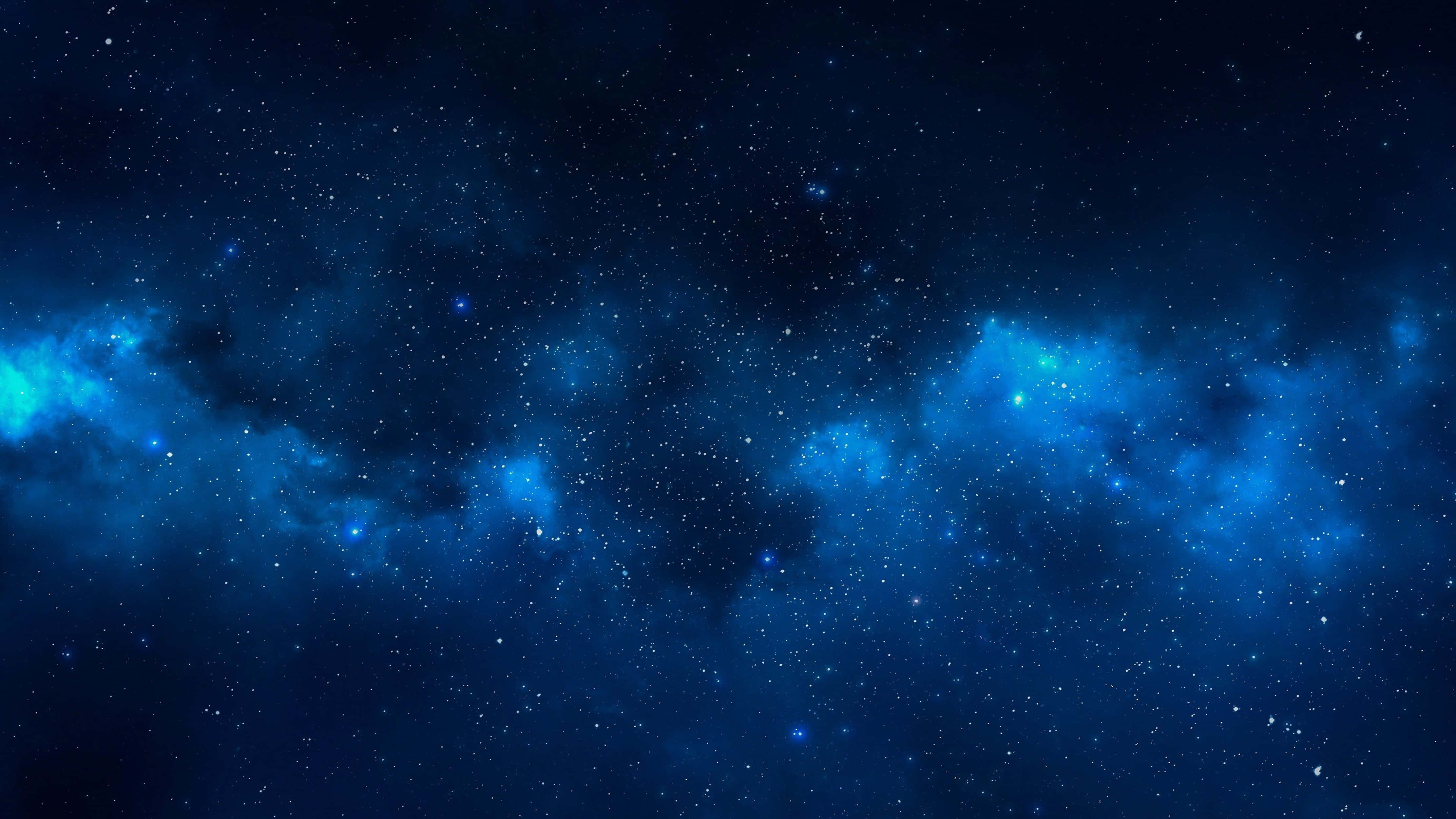 مجرة زرقاء في الكون بدقة 4K خلفية