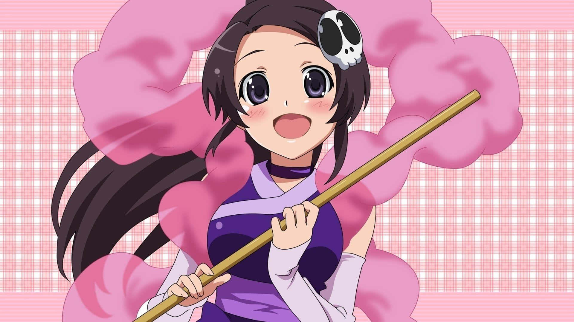 مشبك شعر الجمجمة من The World God Only Knows خلفية