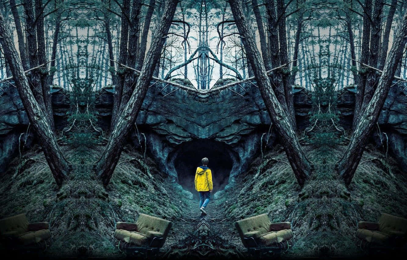 مشهد يوناس في الغابة من مسلسل Dark الأصلي لـ Netflix خلفية