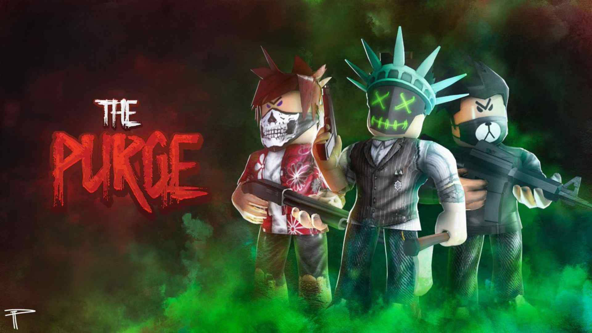 مغامرة مثيرة في لعبة Cool Roblox The Purge خلفية