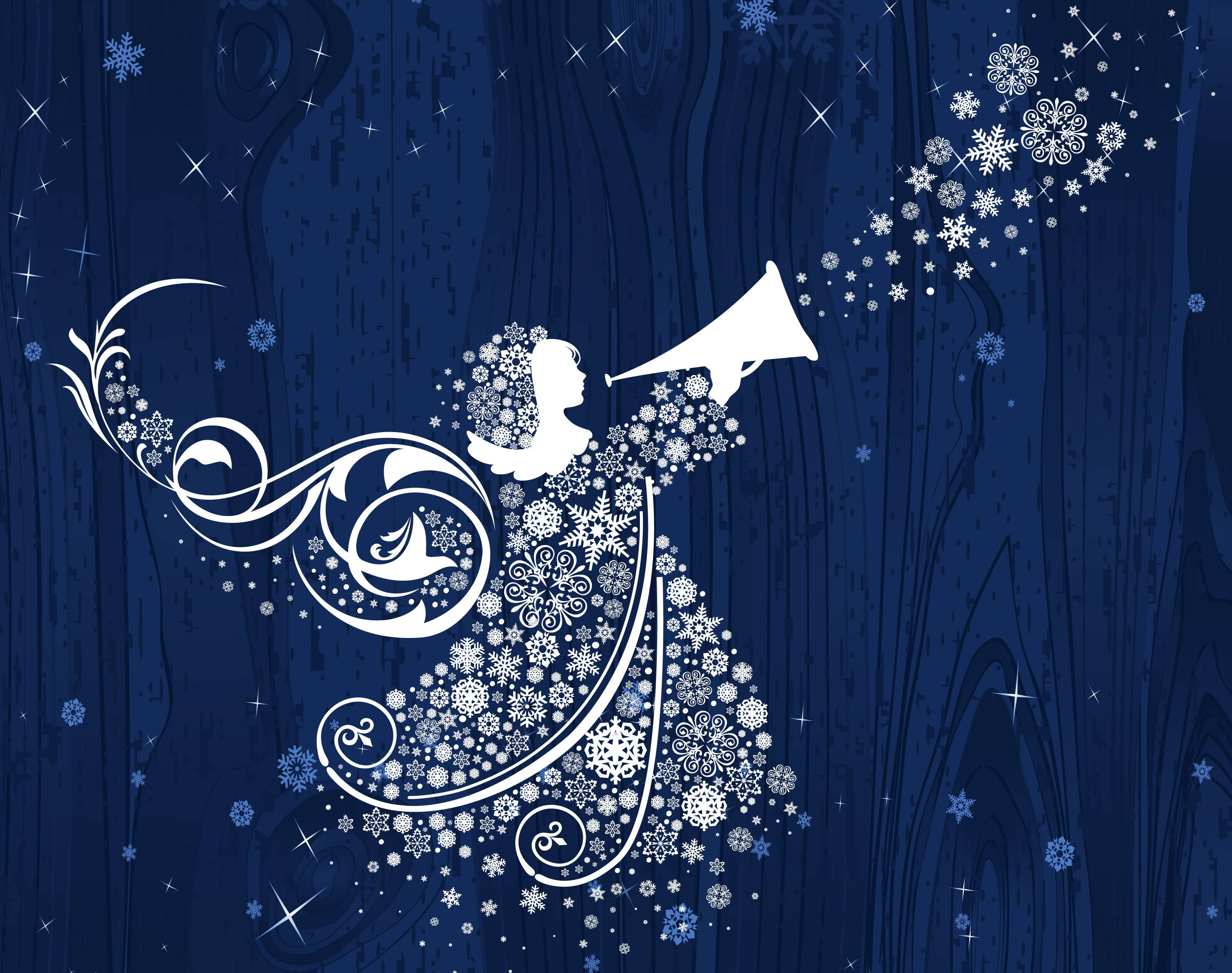 ملاك عيد الميلاد للفرح خلفية