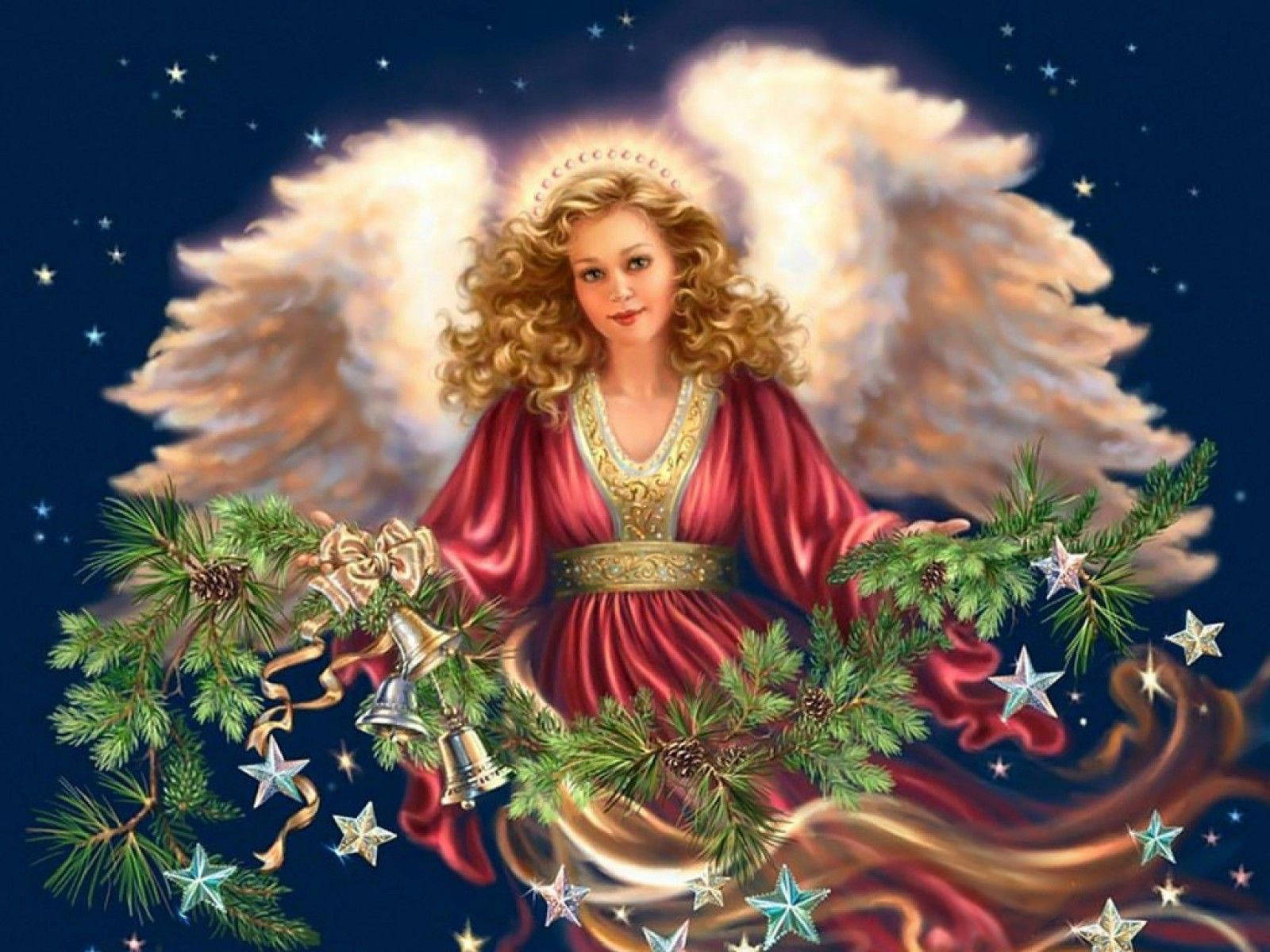 ملاك عيد الميلاد الإلهي خلفية