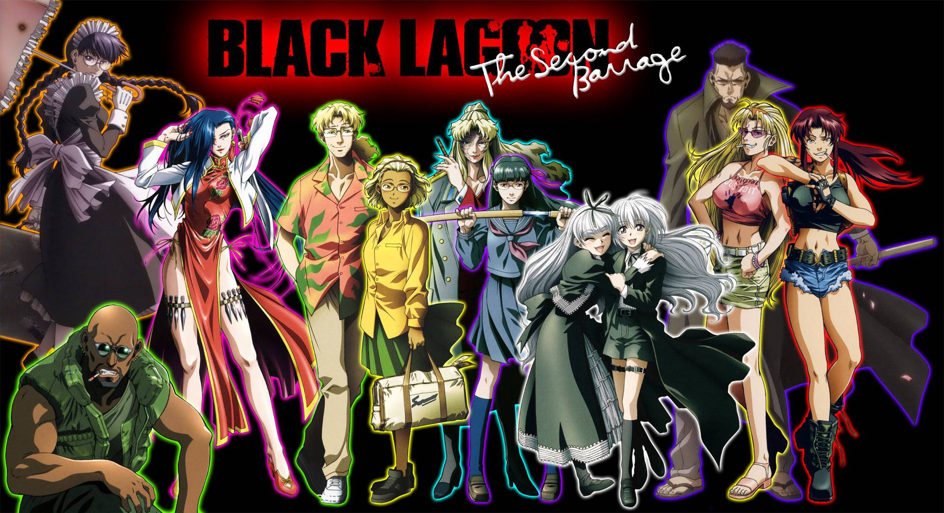 ملصق Black Lagoon Second Barrage خلفية