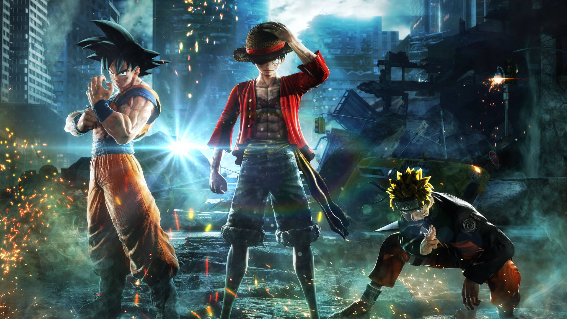 ملصق Jump Force بدقة 8K فائقة الوضوح خلفية