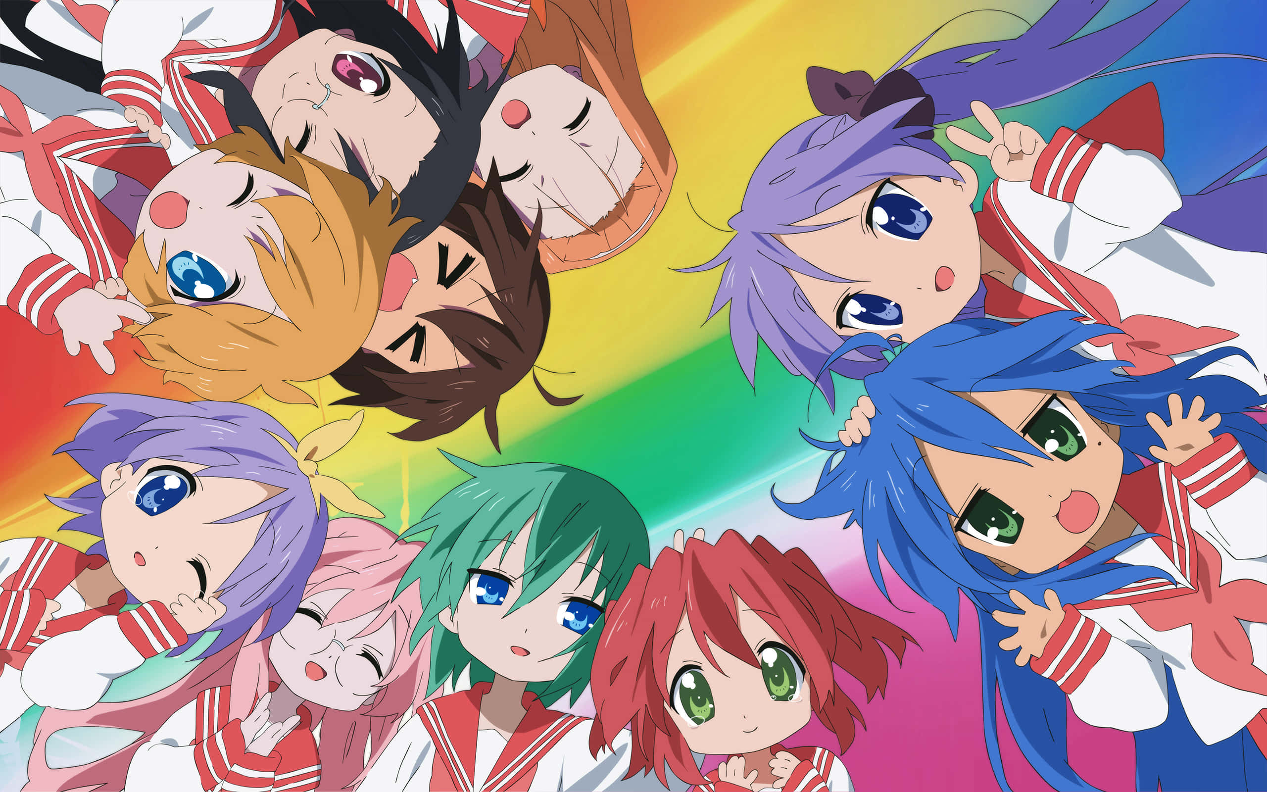 ملصق أنمي Lucky Star خلفية
