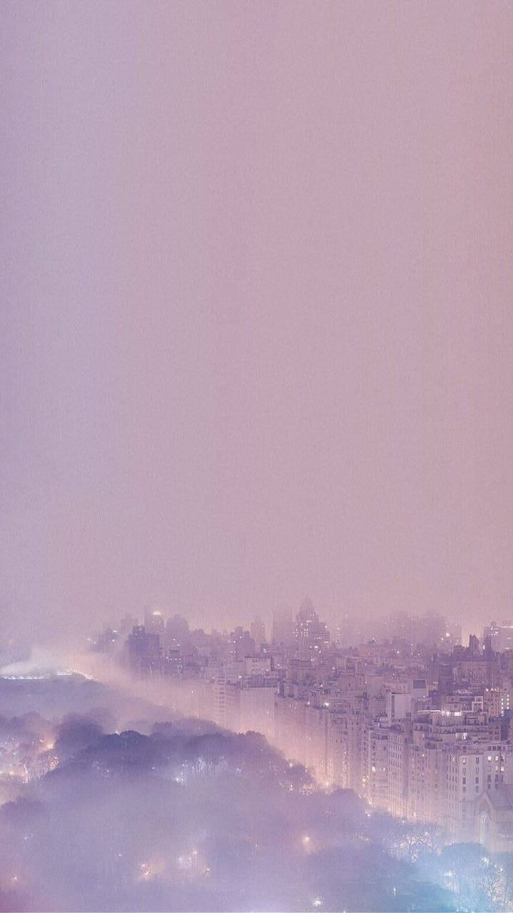 مناظر مدينة ناعمة وجمالية خلفية