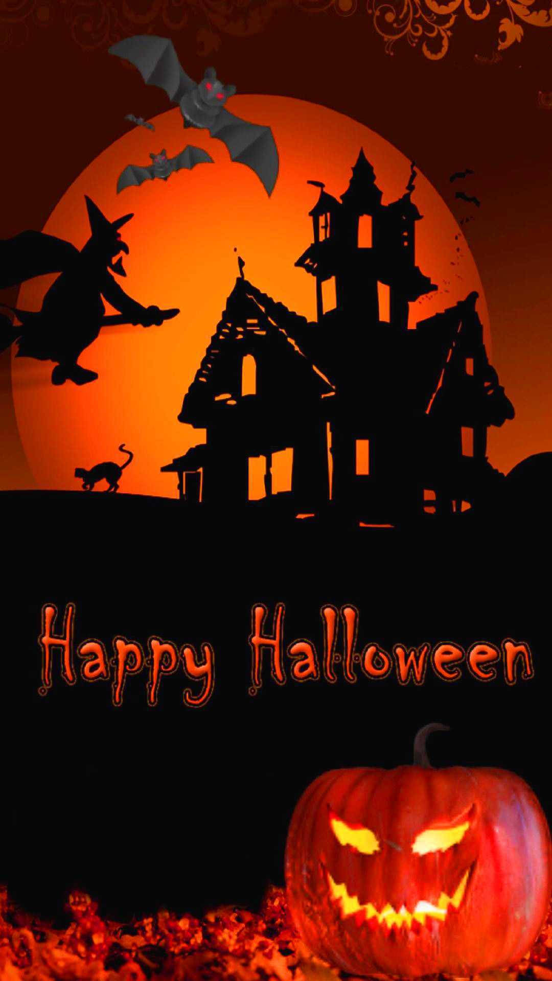 منزل مسكون لعيد الهالوين لأيفون خلفية