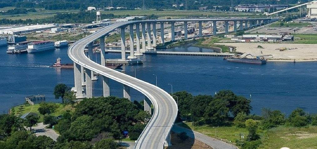 منظر خلاب لجسر ساوث نورفولك جوردان، تشيسابيك خلفية