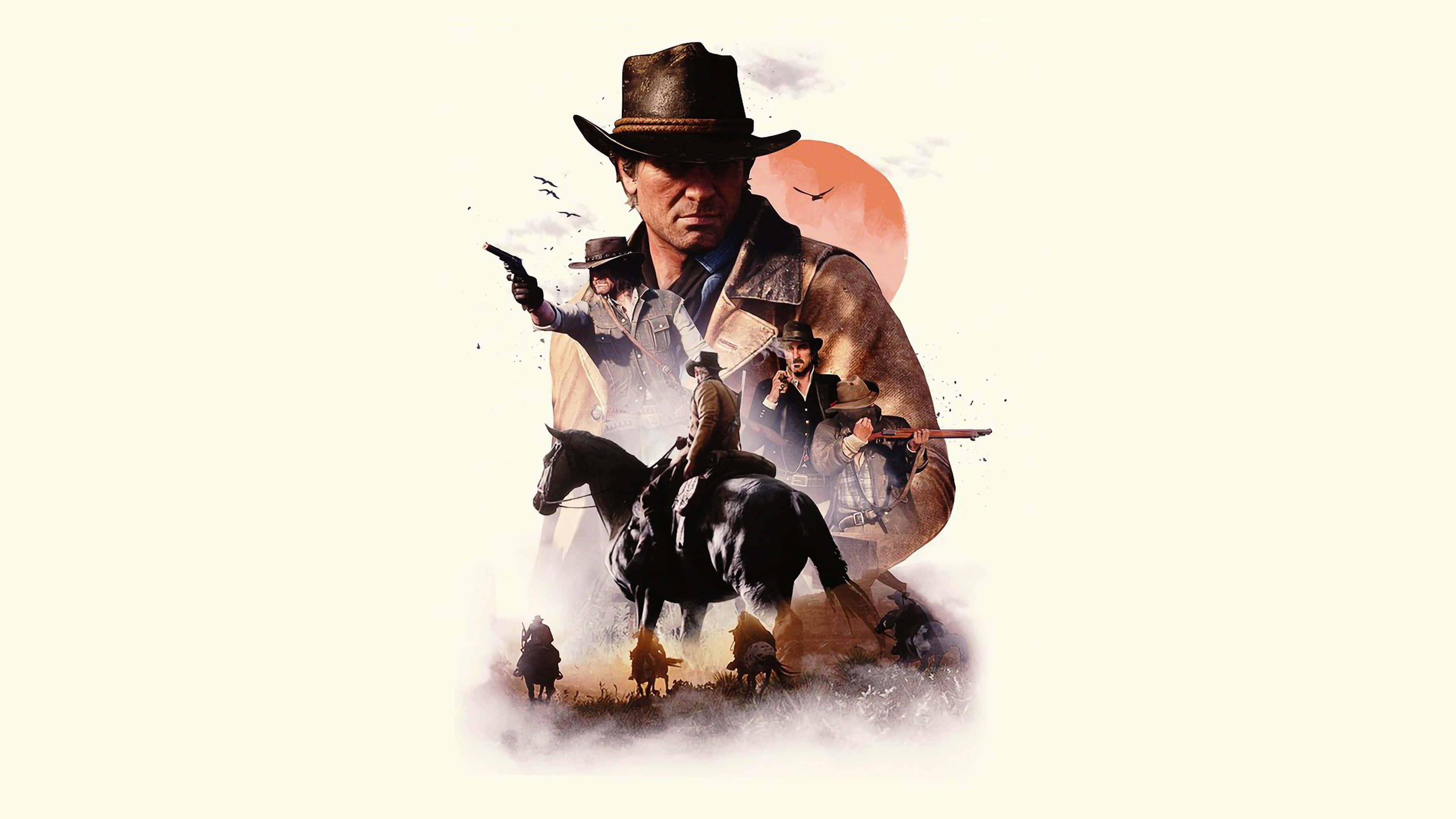 منظر غربي آسر من لعبة Red Dead Redemption 2 خلفية
