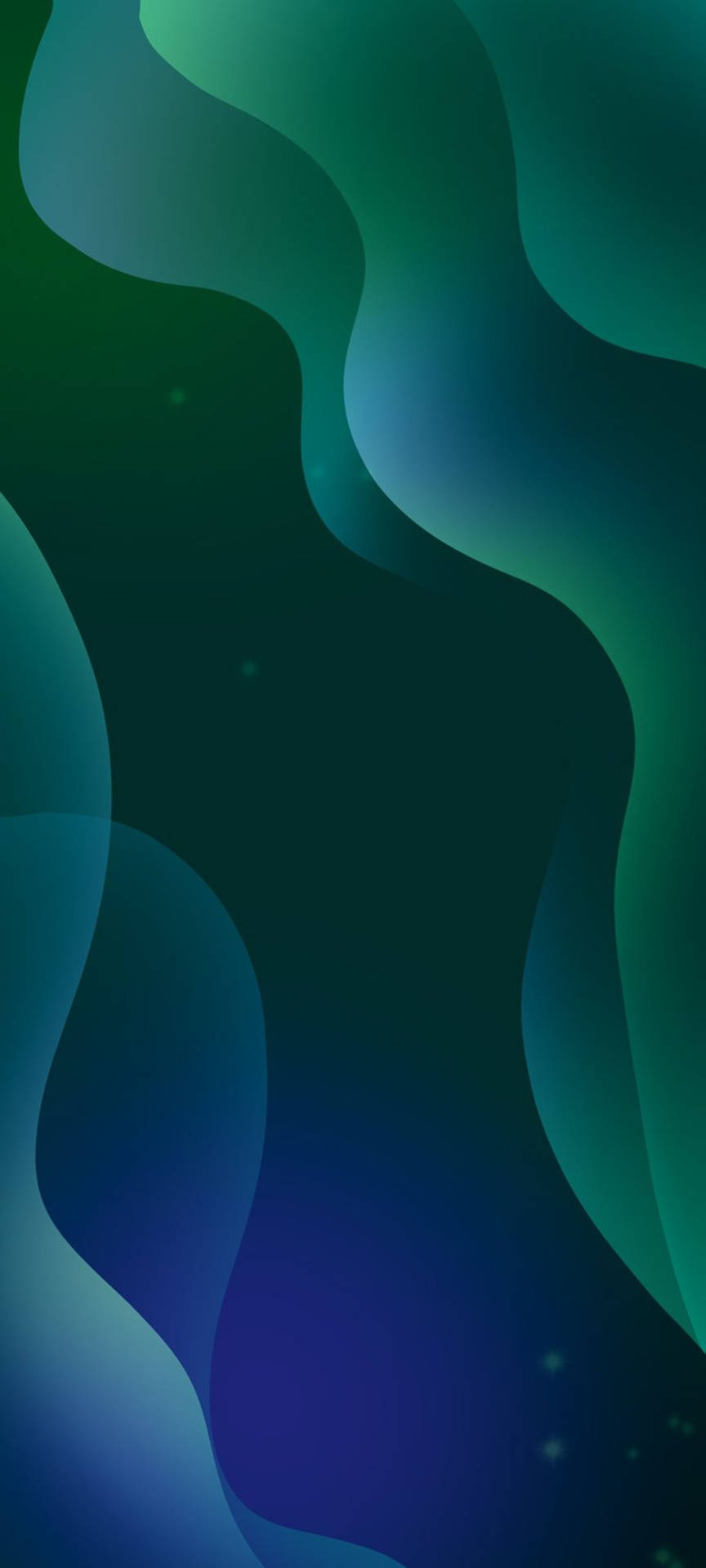 خلفية موجات زرقاء مخضرة لسامسونج جالاكسي S22