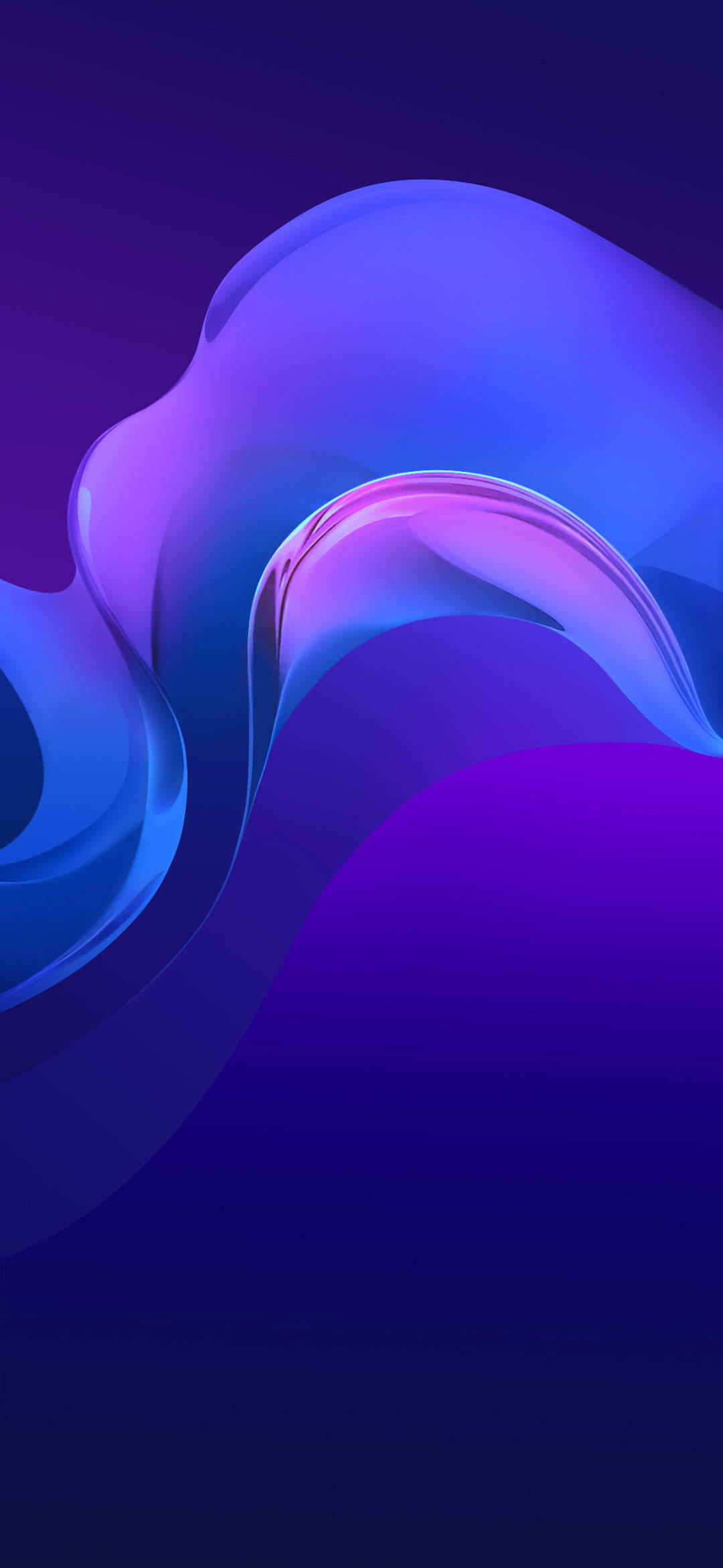موجة أرجوانية أنيقة لـ Vivo Y20 خلفية