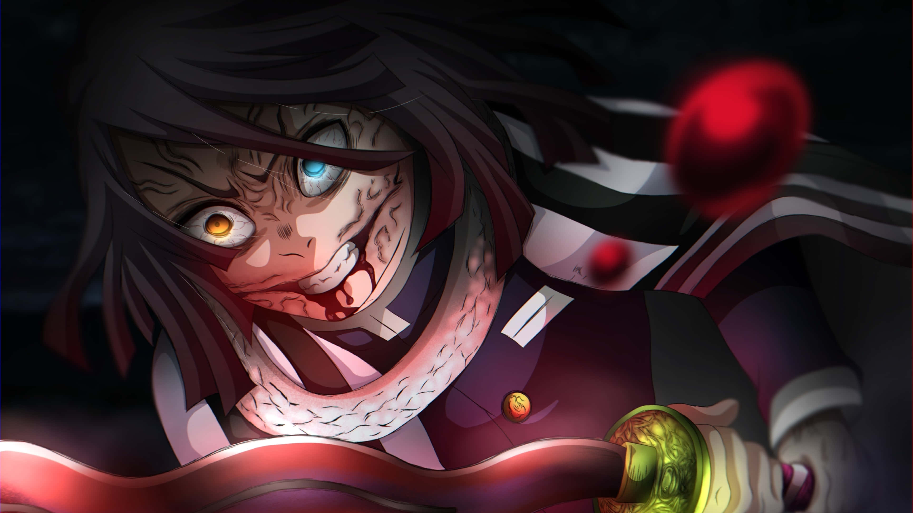 ميتسوري كانروجي وشينوبو كوتشو جاهزتان للمعركة في أنمي Demon Slayer خلفية
