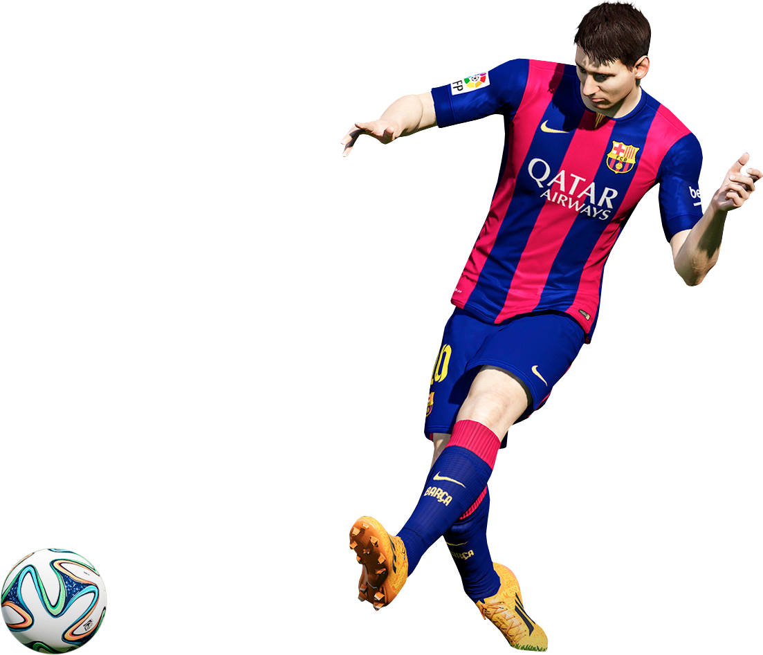 ميسي في المباراة مع برشلونة خلفية
