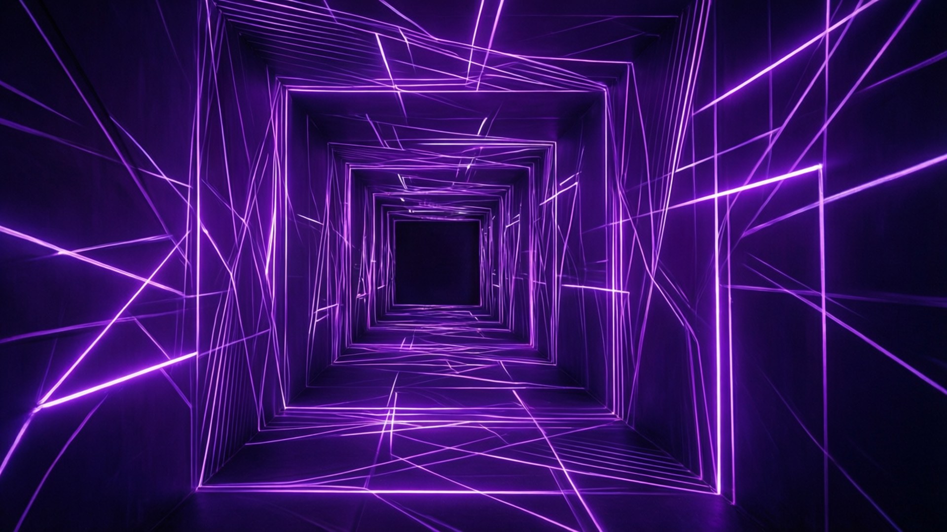 نفق هندسي نيون خلفية