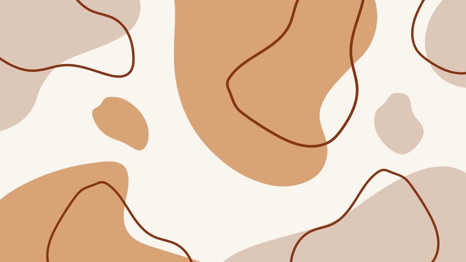 نمط من الأشكال البنية والبيضاء خلفية