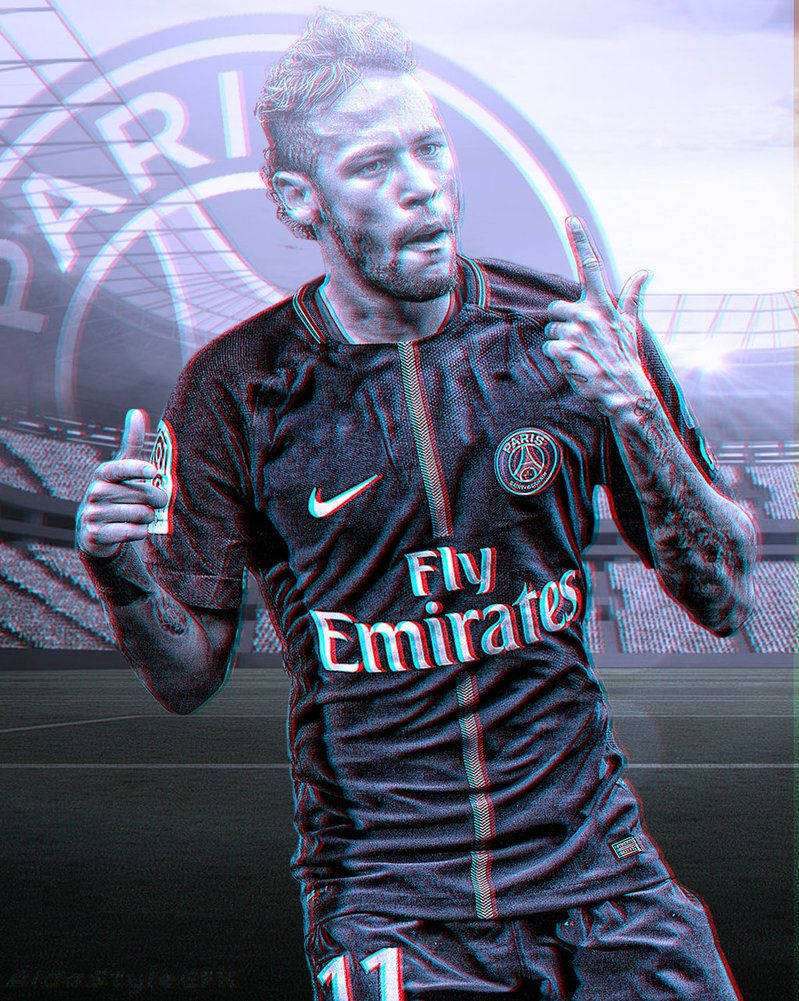 خلفية لاعب كرة القدم نيمار رقم 11